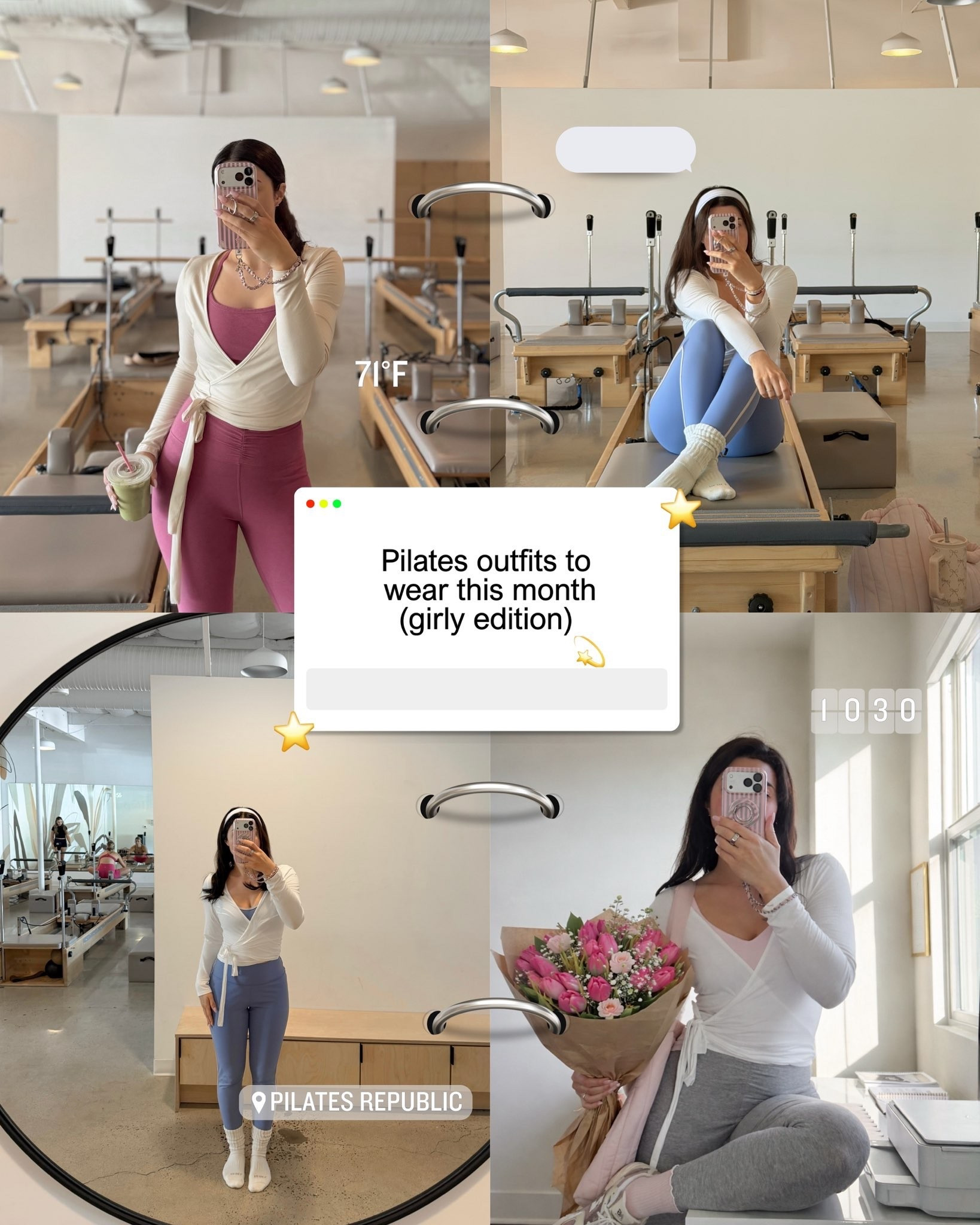 All the girl Pilates outfits to wear in spring! Spring Pilates outfits, Pilates princess outfit, pink Pilates, Pilates socks 

#LTKgrwm #LTKdayinmylife #LTKActive