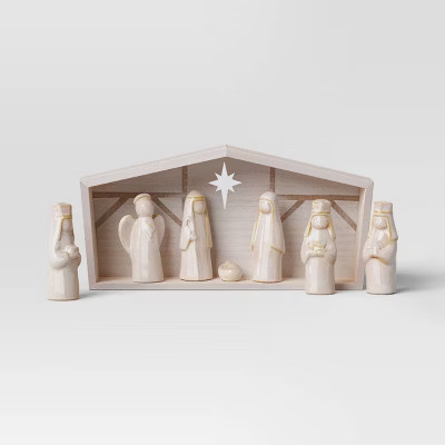 8pk Christmas Ceramic Nativity Set - Wondershop™ | Target