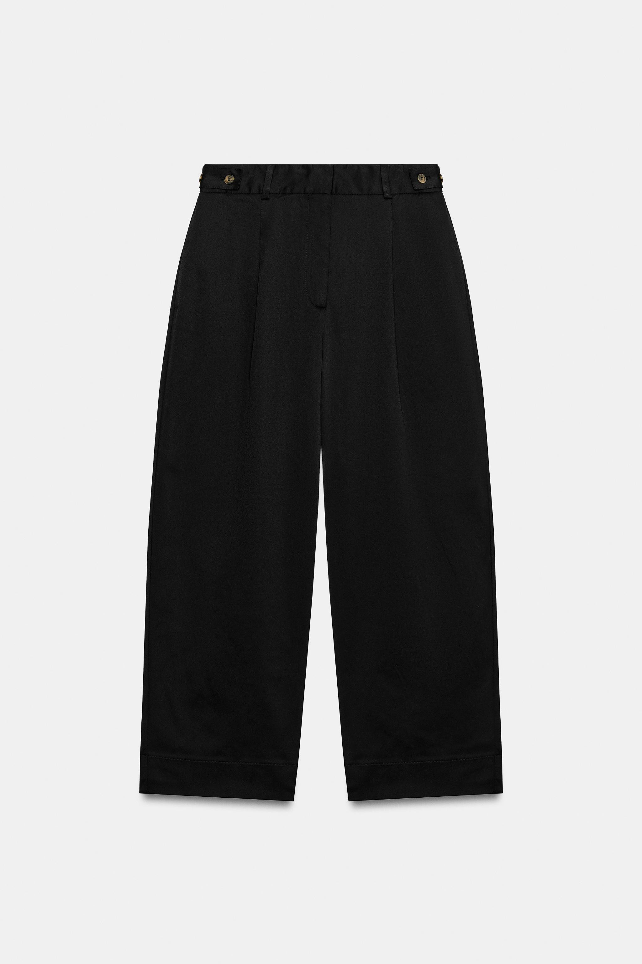 SIDE-TAB WAIST TROUSERS | Zara US