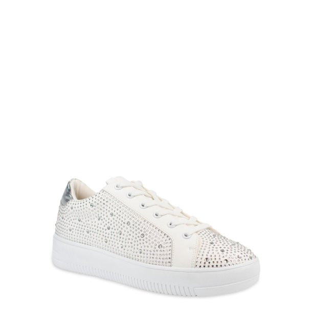 Mark Ecko Women's Embellished Court Sneaker - Walmart.com | Walmart (US)