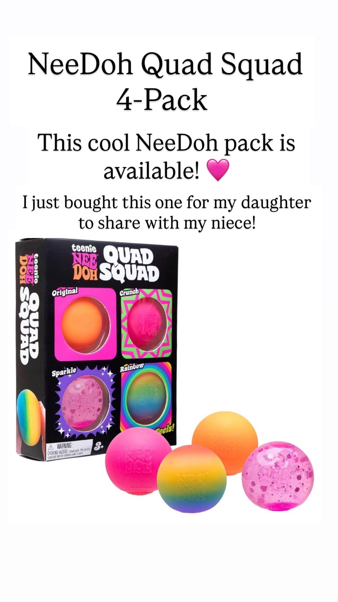 NeeDoh Teenie Quad Squad Needoh 4 Pack

#LTKKids