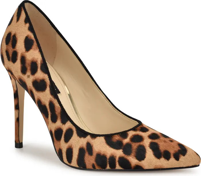 Nine West Fresh Genuine Calf Hair Pointed Toe Pump (Women) | Nordstrom | Nordstrom