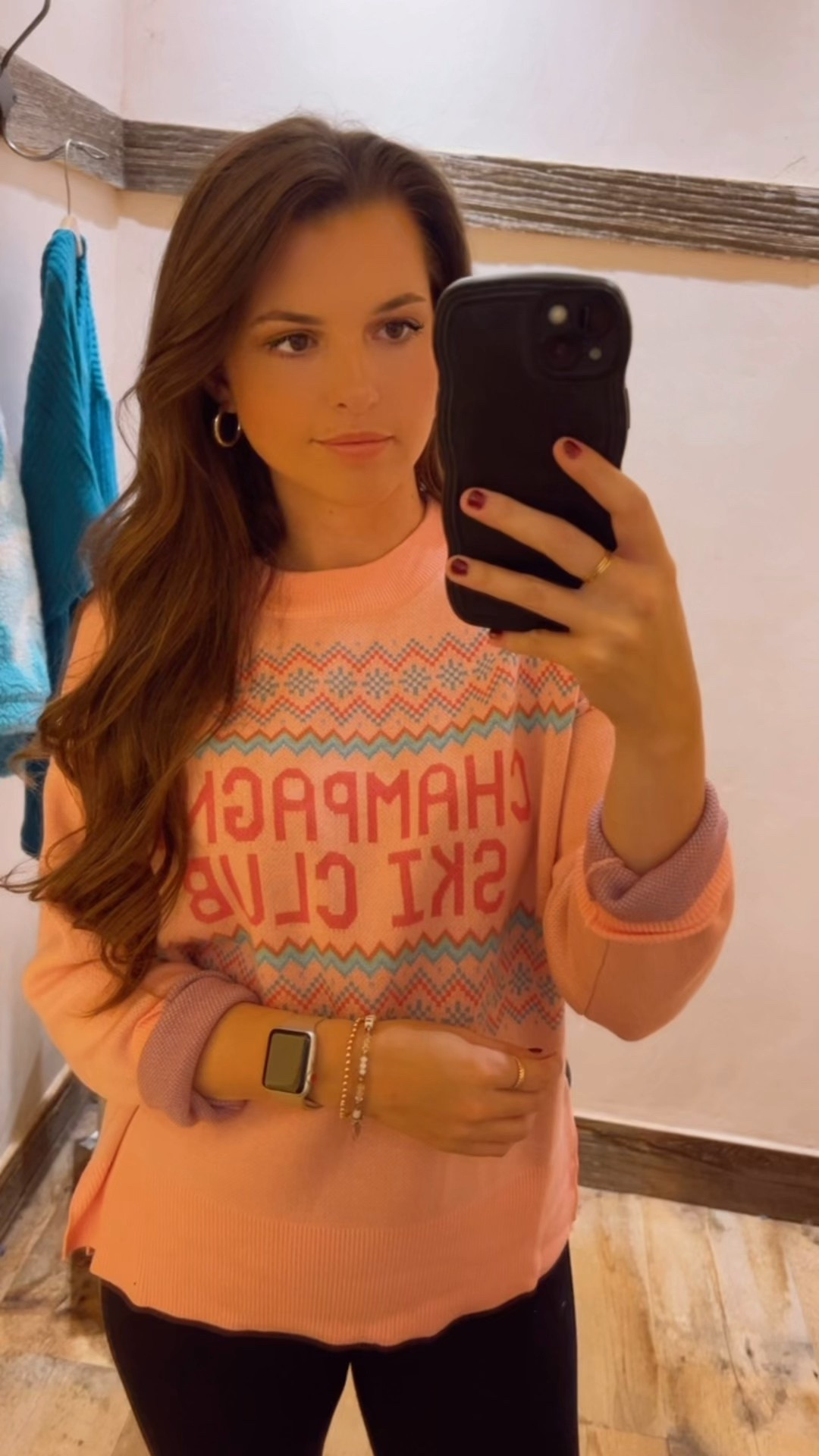 // obsessed with this champagne ski club sweater!! Wearing a small - so cute for any ski trips you have planned or just for fun!! // 

#LTKHoliday #LTKTravel #LTKStyleTip