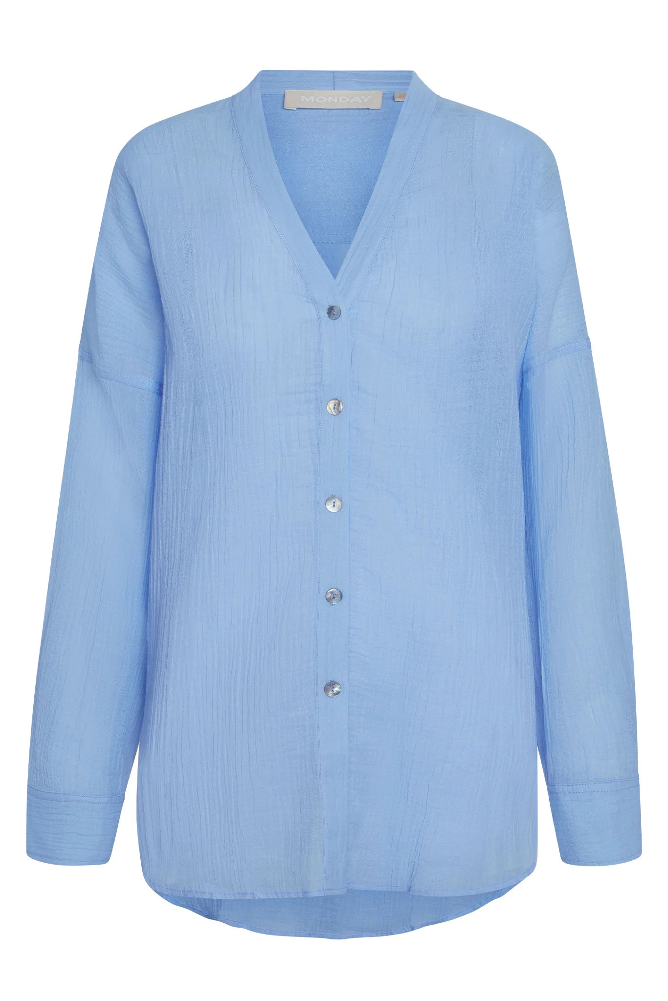 Barcelona Tunic - Sky Crinkle Linen | Monday Swimwear