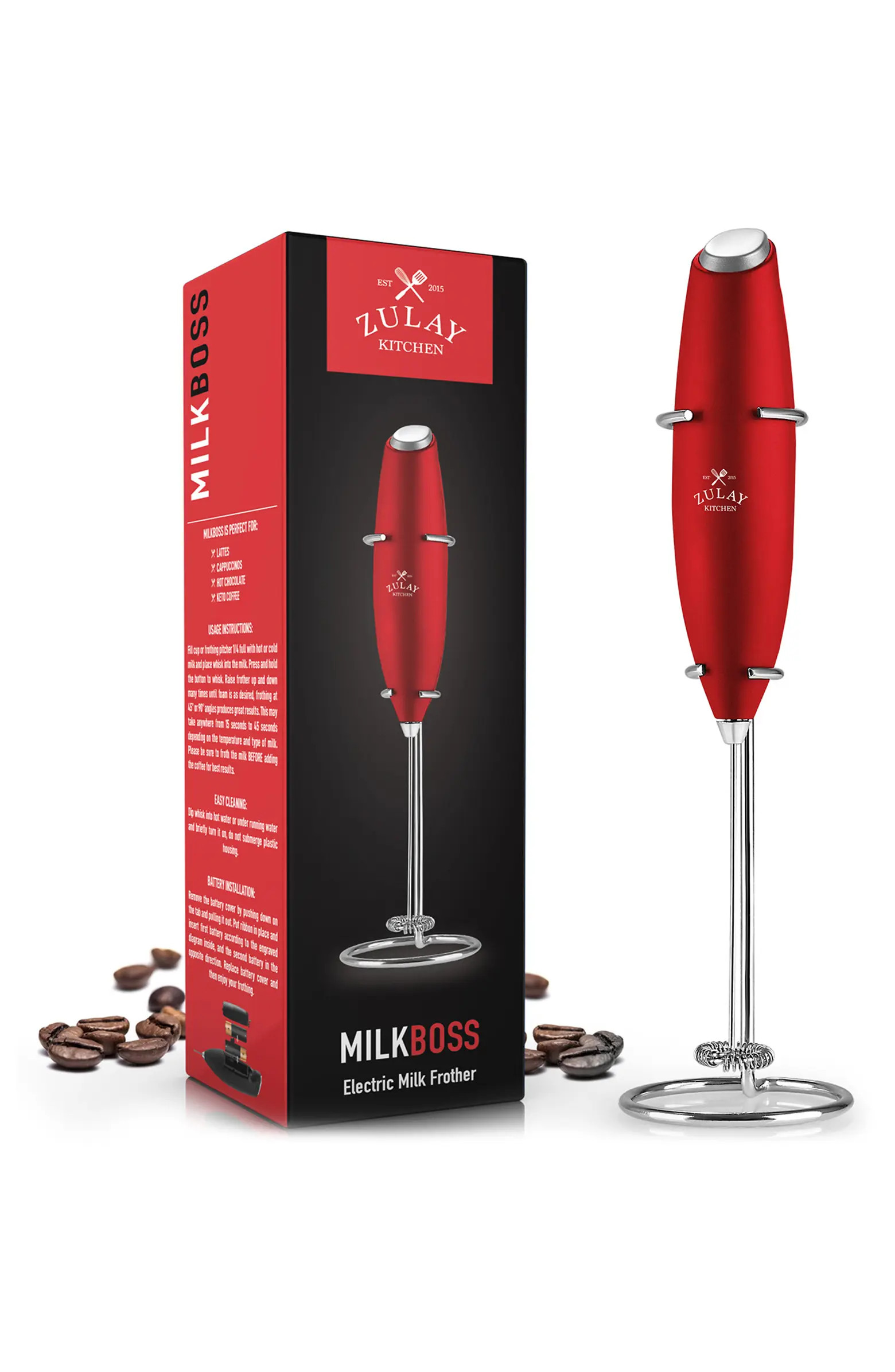Milk Boss Milk Frother - Handheld Frother Whisk - High Powered Milk Foamer Frother Mini Blender | Nordstrom Rack