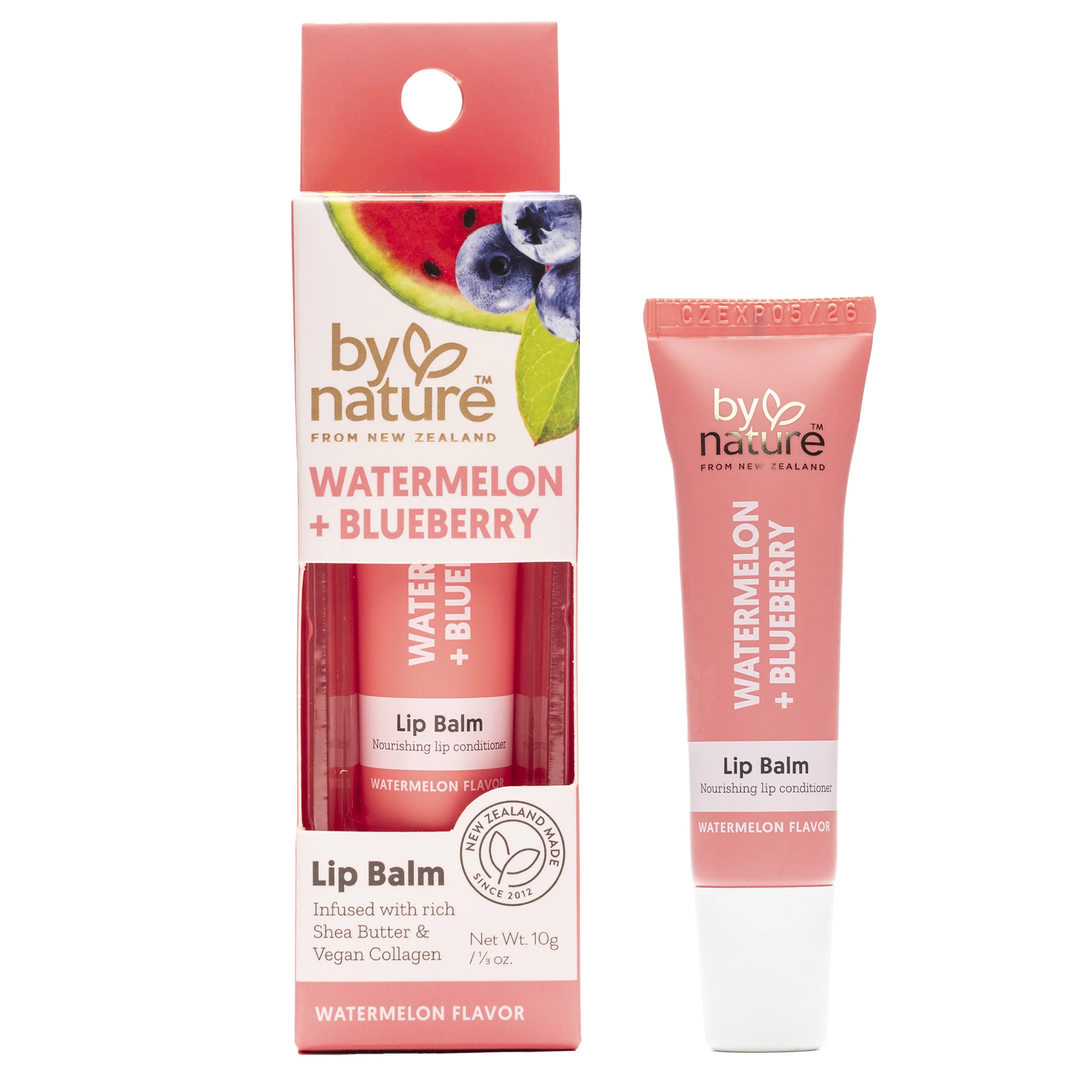 By Nature from New Zealand Watermelon & Blueberry Lip Balm to Rejuvenate & Smooth Lips, 1 Lip Bal... | Walmart (US)