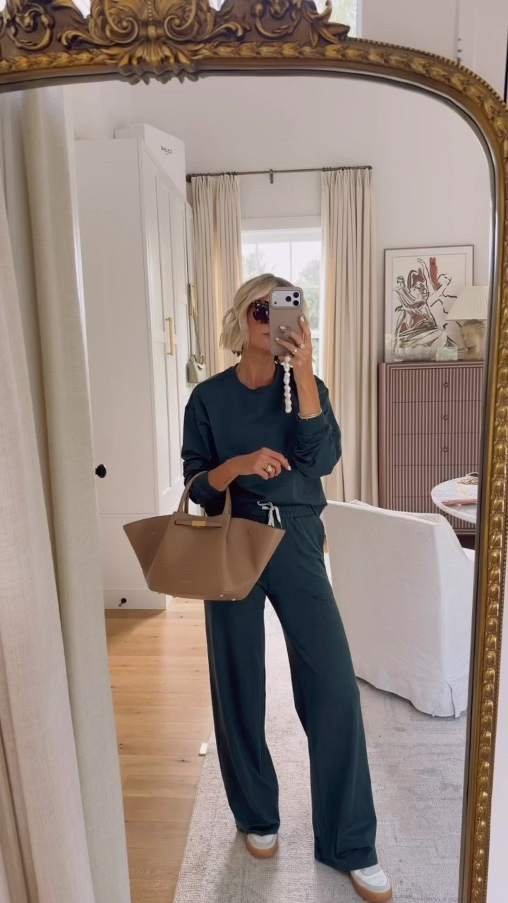 Love the loose and comfy fit of this Vuori set! So soft and seriously 10/10 quality. Wearing M crewneck and S pants

Loverly grey, lounge set, women’s everyday casual matching set, green pants set, loungewear for women, travel airport outfit

#LTKSeasonal #LTKTravel #LTKootd