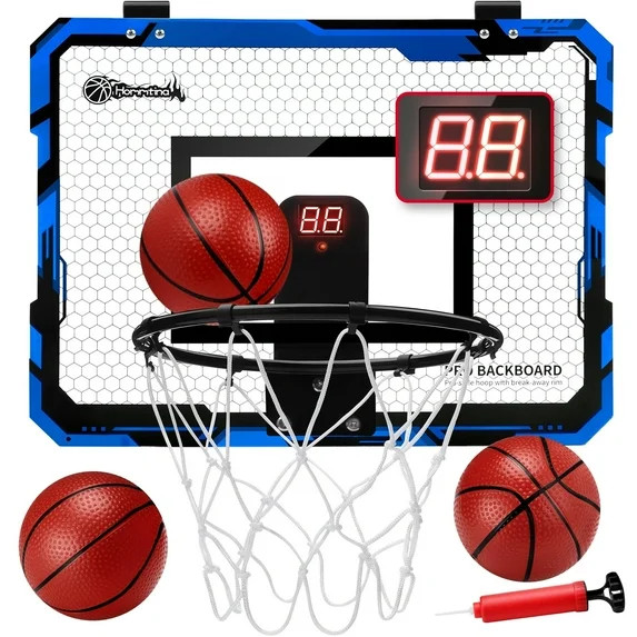 Ayieyill Easy Assemble Toy Sports Equipment with Basketball Hoop, Blue, 15.70 x 1.00 x 11.80 Inch... | Walmart (US)