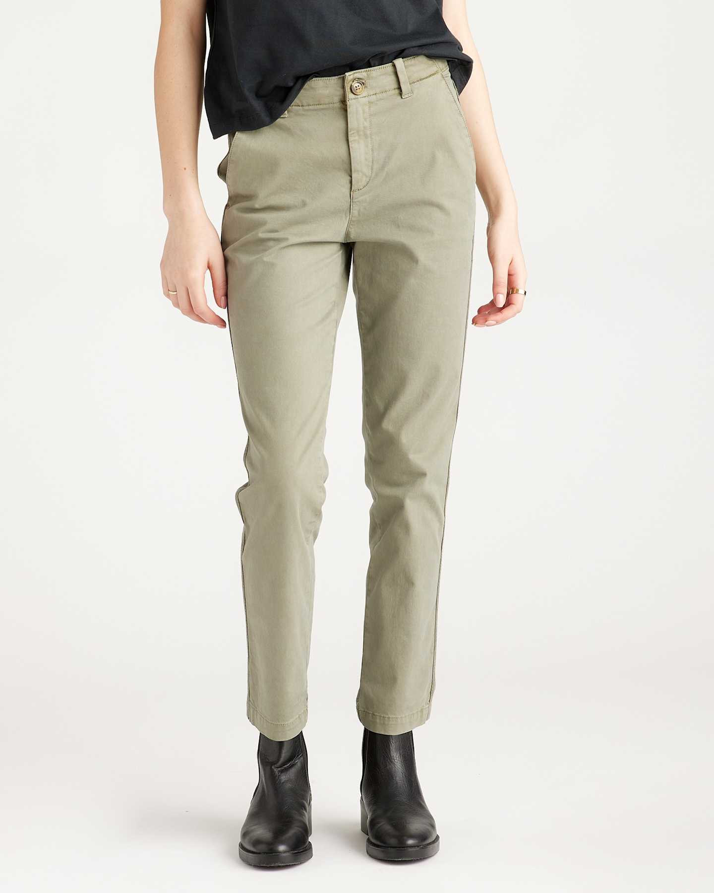 Stretch Cotton Twill Girlfriend Chino Pants | Quince
