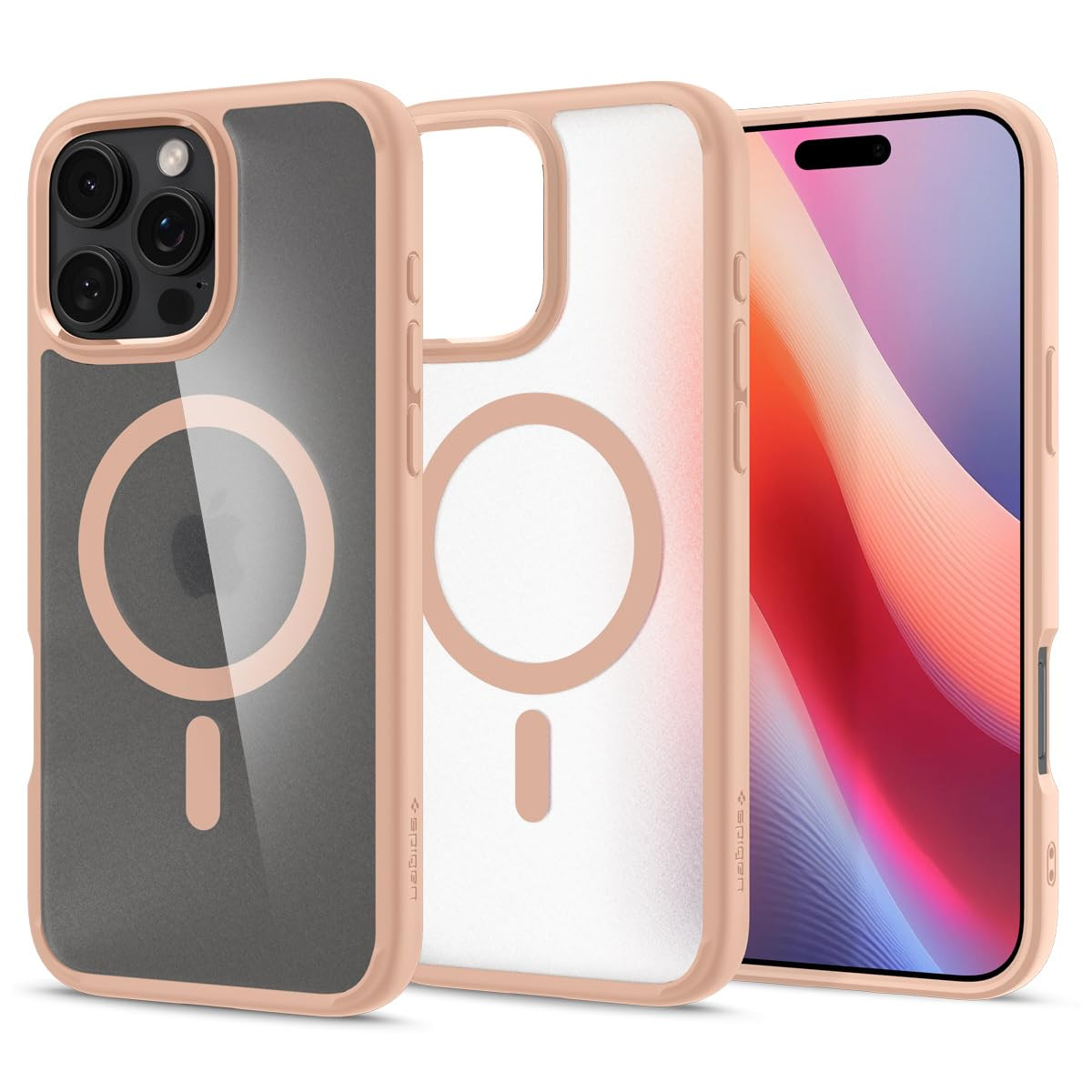 Spigen for iPhone 16 Pro Case, Ultra Hybrid MagFit [Anti-Yellowing] [Compatible with Magsafe] - F... | Amazon (US)