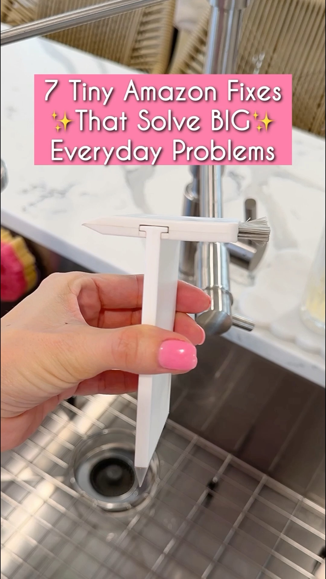 Seven tiny Amazon fixes that solve big everyday problems. Linking solutions for sink creases, clogged drains, pet alerts, tissue box eyesores, stuck‑on food, tangled hair, and fridge odors.
#amazonfinds #homeessentials #cleaningfavorites #organizationmusthaves #homeupgrades

#LTKHome #LTKmomlife #LTKstorytime
