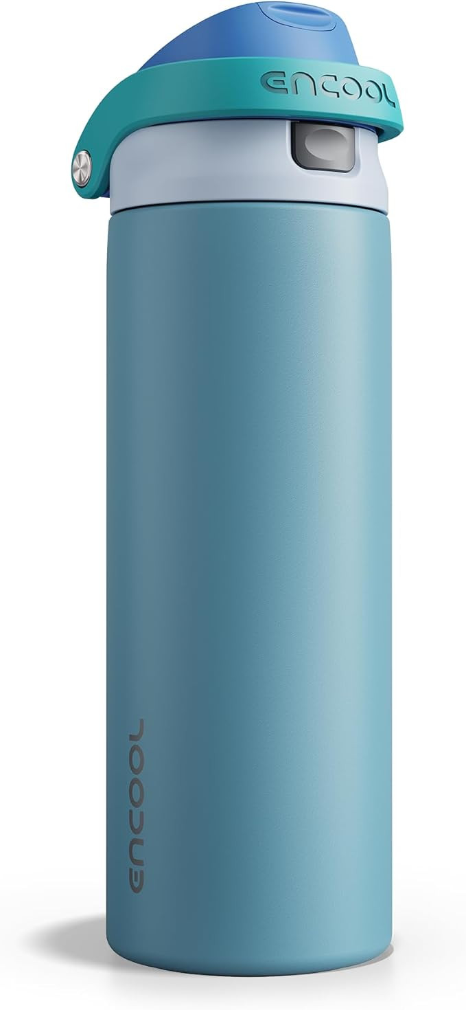 ENCOOL Leakproof Insulated Water Bottle with Straw Dual-Sip Water Bottle Bag-Safe Design for Work... | Amazon (US)