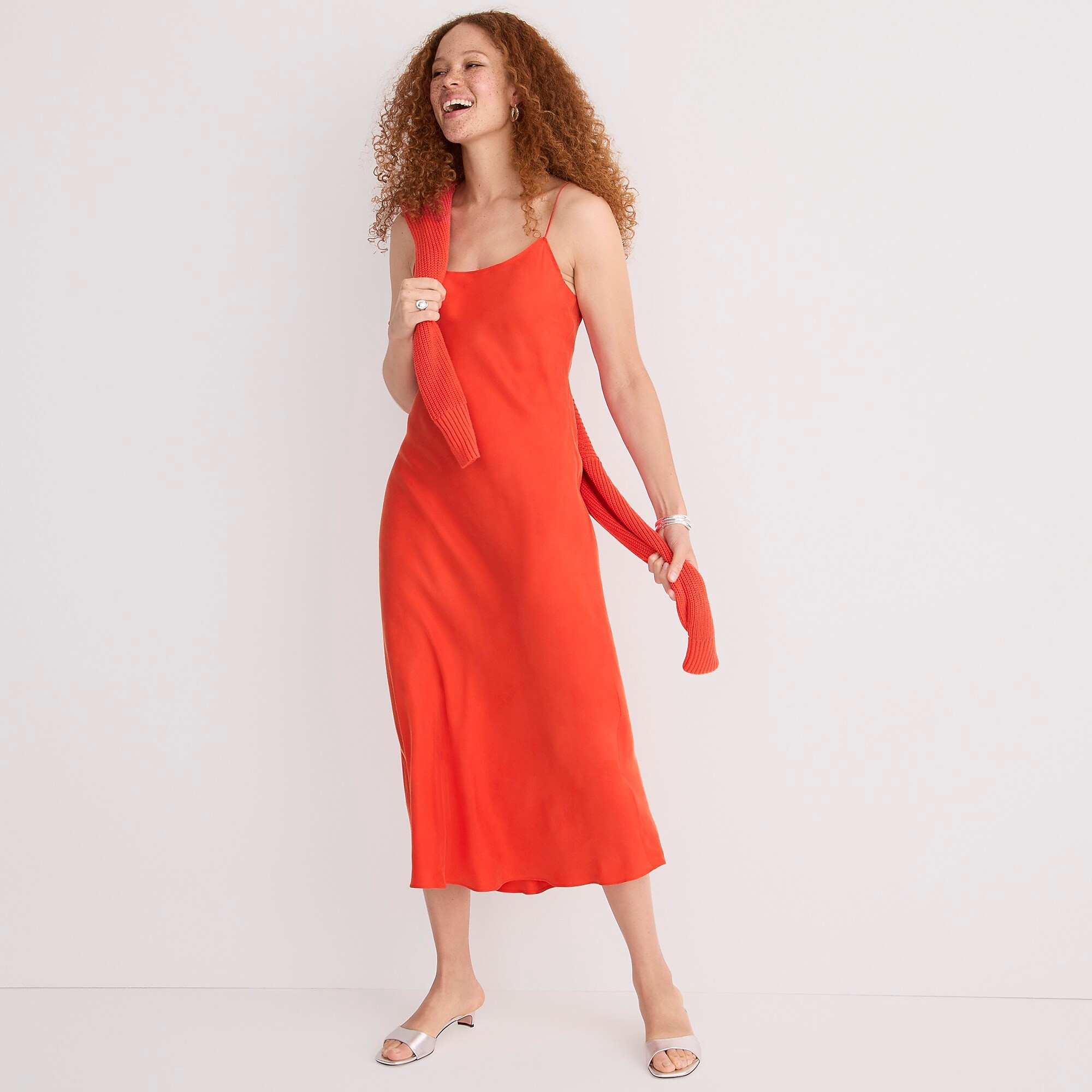 Gwyneth cupro-blend slip dress | J. Crew US