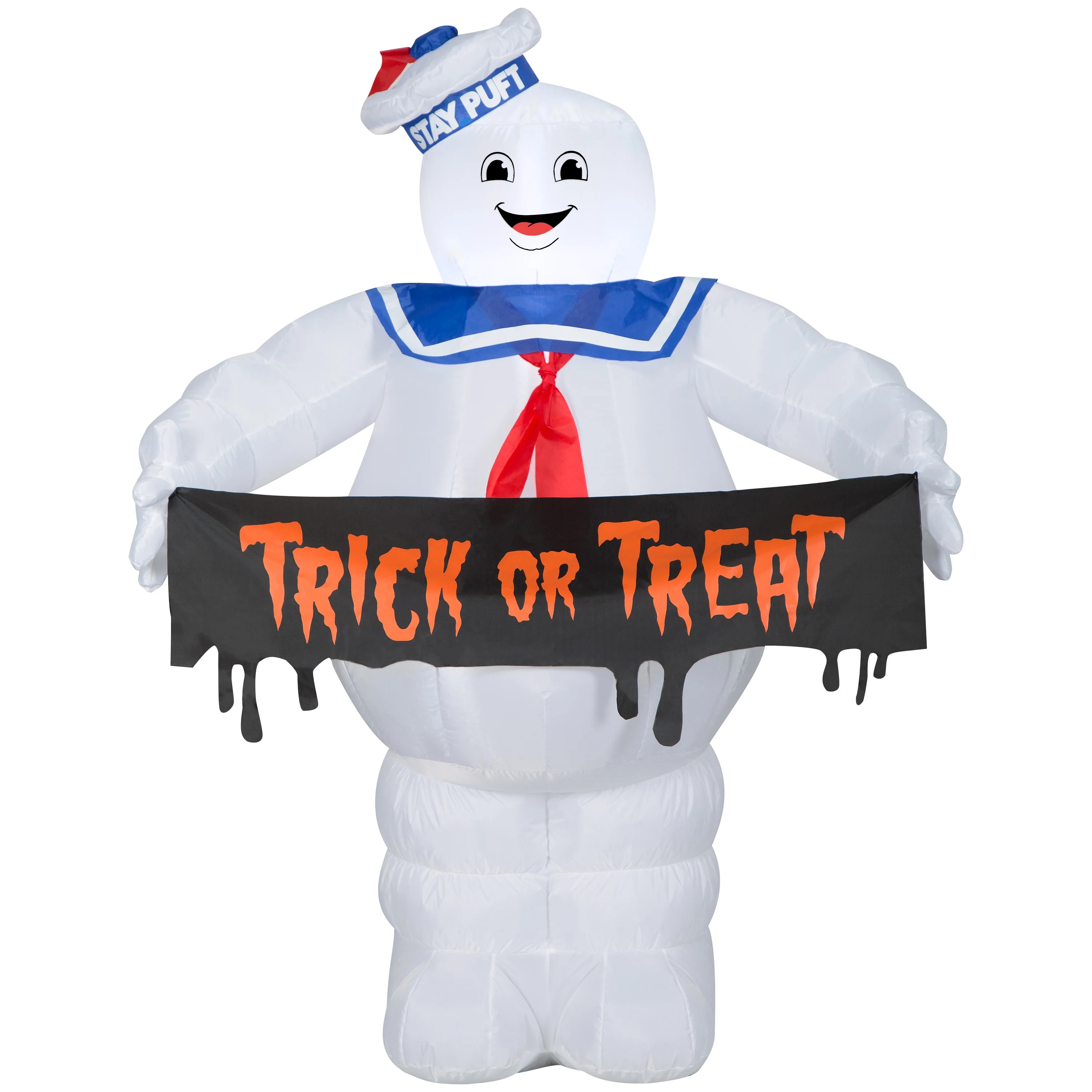 60 Inch Ghostbusters Stay Puft with Trick or Treat Sign for Halloween by Airblown Inflatables | Walmart (US)