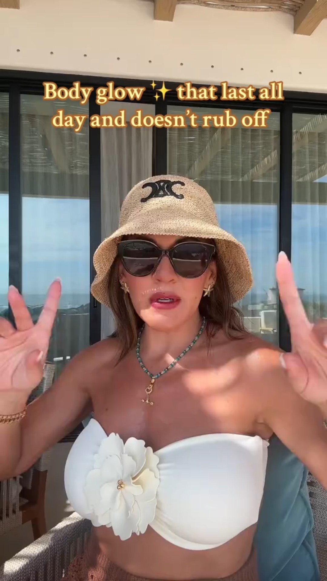 OBSESSED is an understatement ☀️✨

This liquid body glow is a stain so it actually stays put all day no rubbing off, no streaks, just that bronzy goddess glow 🙌🏼

I wore it in the heat, by the pool, even under white… didn’t budge 🔥

If you’re headed somewhere sunny, you NEED this.

#bodyglow #affliate #summermusthave #petitefriendlybeauty #vacationglow #beautyover40 #glowyskin #beachready #stayalldayglow

#LTKOver40 #LTKSwim #LTKStyleTip