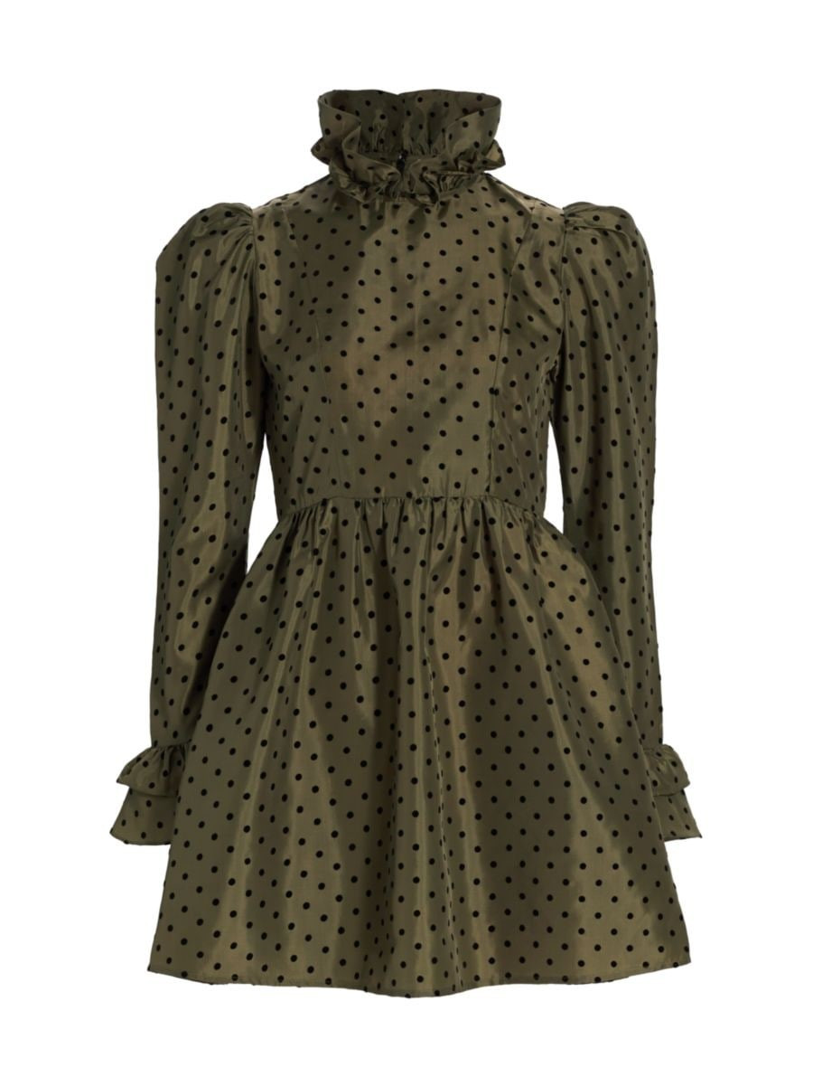 BATSHEVA Mini Prairie Polka Dot Dress | Saks Fifth Avenue