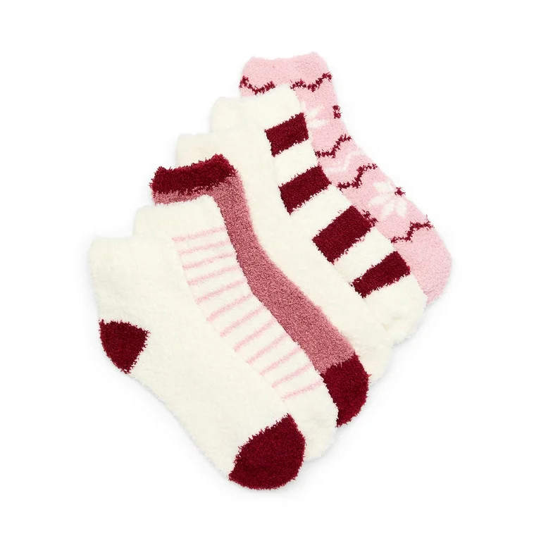 Joyspun Women's Cozy Ankle Socks, 6-Pack, Fits Shoe Sizes 4-10 - Walmart.com | Walmart (US)