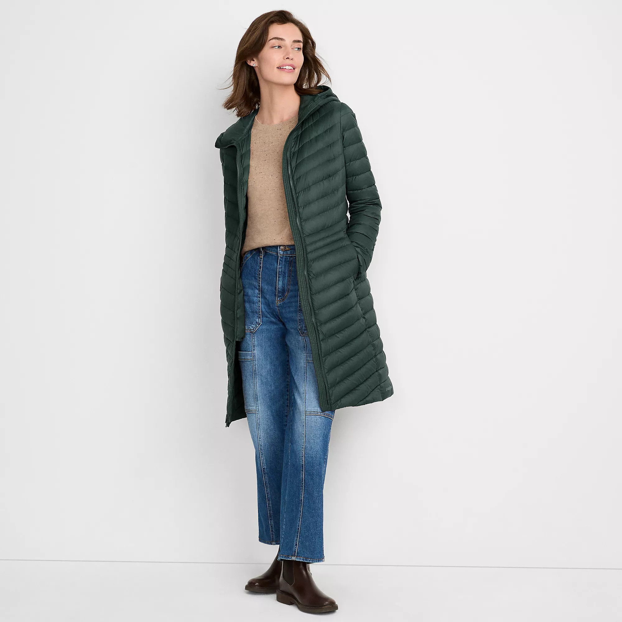 Women's Wanderweight Packable Down Coat | Lands' End (US)