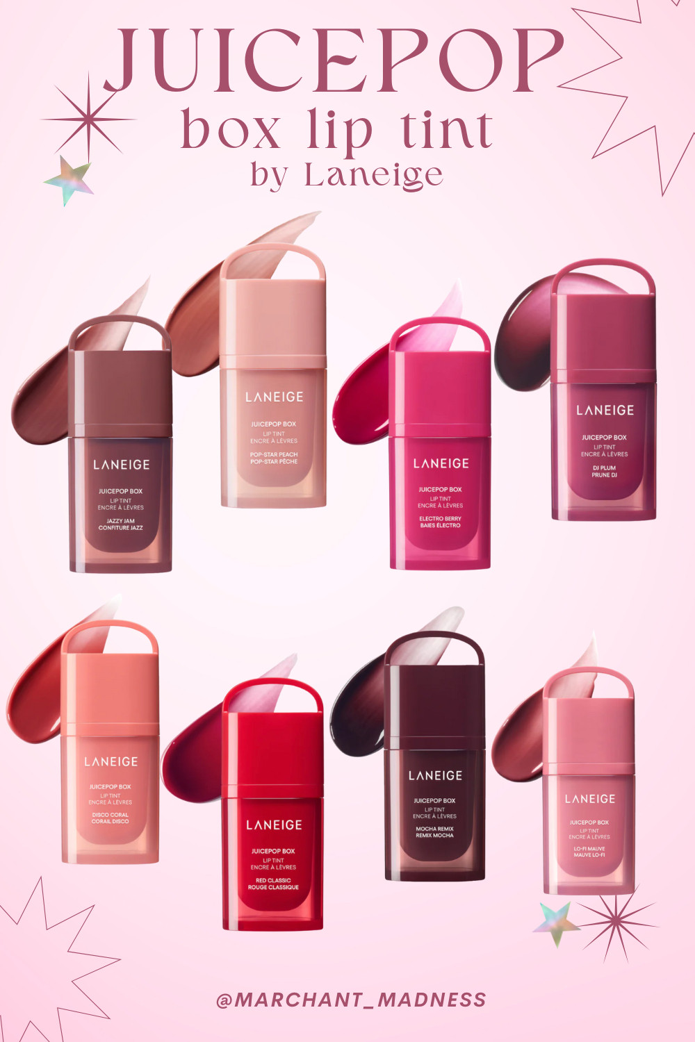 Obsessed is an understatement.  The new Laneige JuicePop lip tint from the K-Pop Demon Hunters collab is glossy, juicy and he packaging is everything! I need one of each of them! Linked here! #LTKFinds #Laneige #LaneigeLipTint #KPopBeauty #KBeautyFinds #LipTintLove #BeautyFavorites #JuicePopLipTint 

 #LTKValentine #LTKselfcare #LTKBeauty