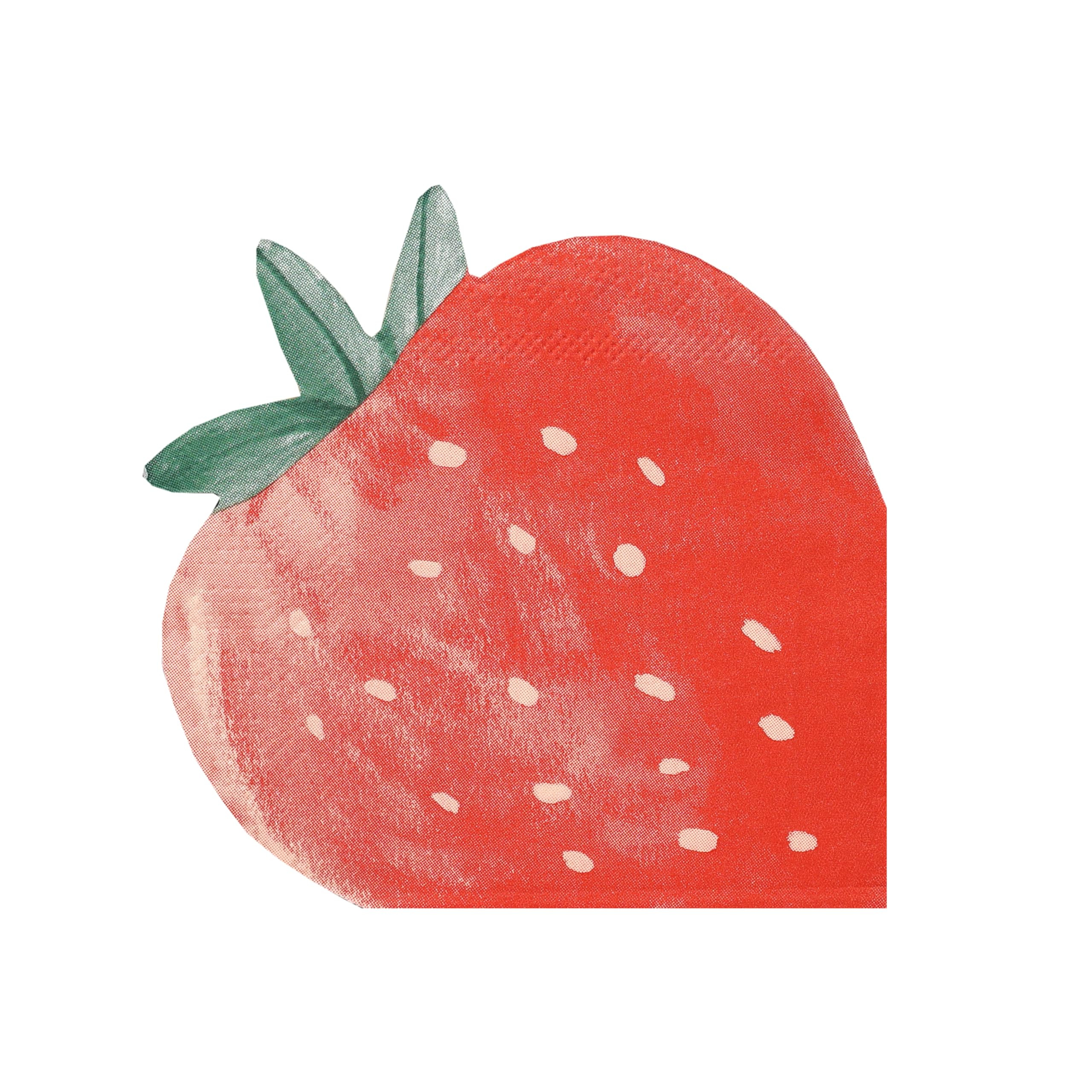 Talking Tables 20 x Strawberry Shaped Paper Napkins, Colourful Disposable Party Serviettes for Sp... | Amazon (UK)