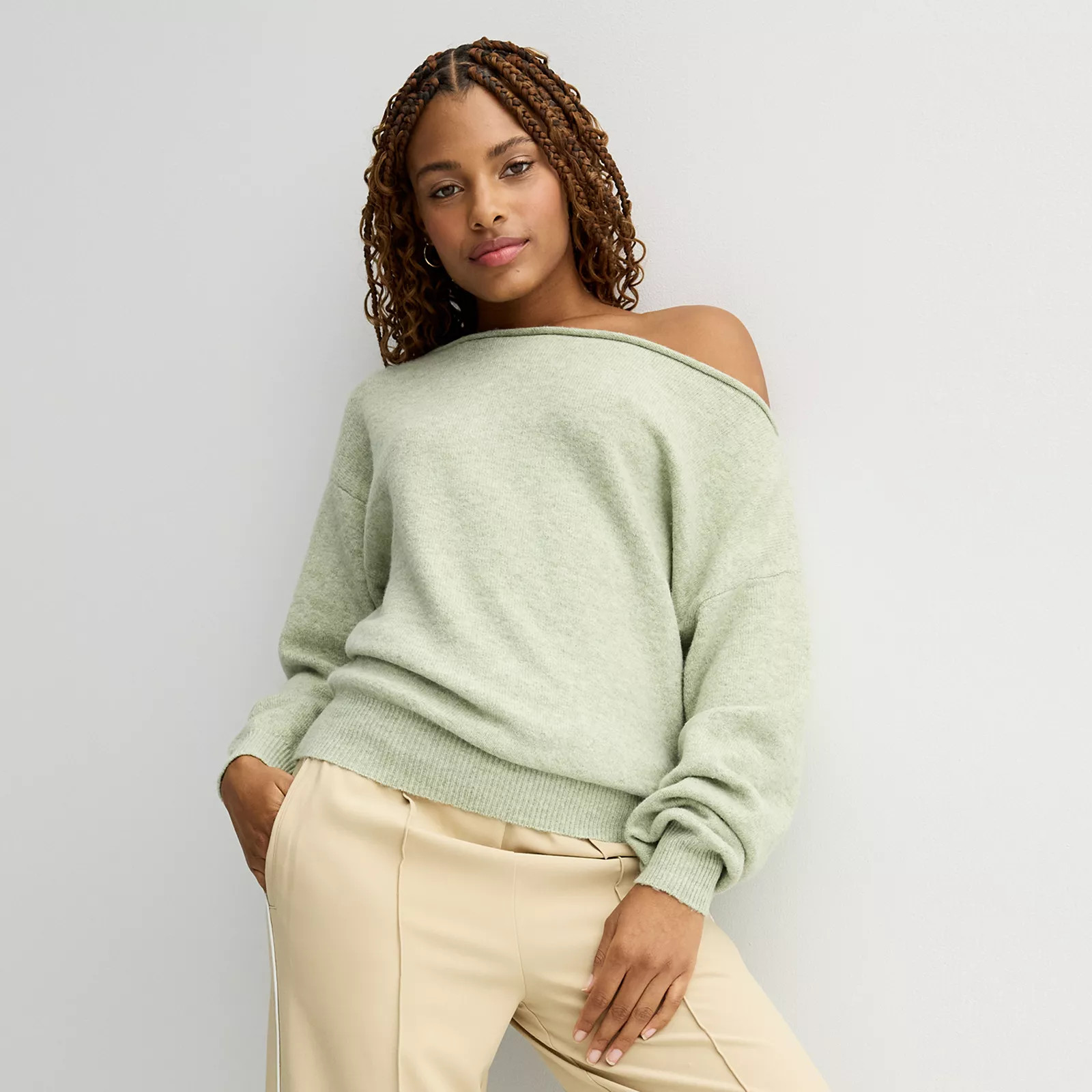 Juniors' SO® Slouch Off Shoulder Sweater | Kohl's