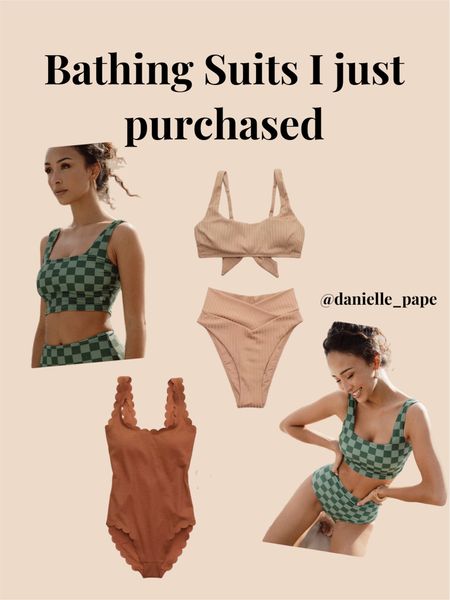 Just purchased these bathing suits ! Tan and one piece are on sale for 30% off right now! 

#summer #swim #under50 #spring #swimmingsuit 

#LTKswim #LTKSeasonal #LTKSale