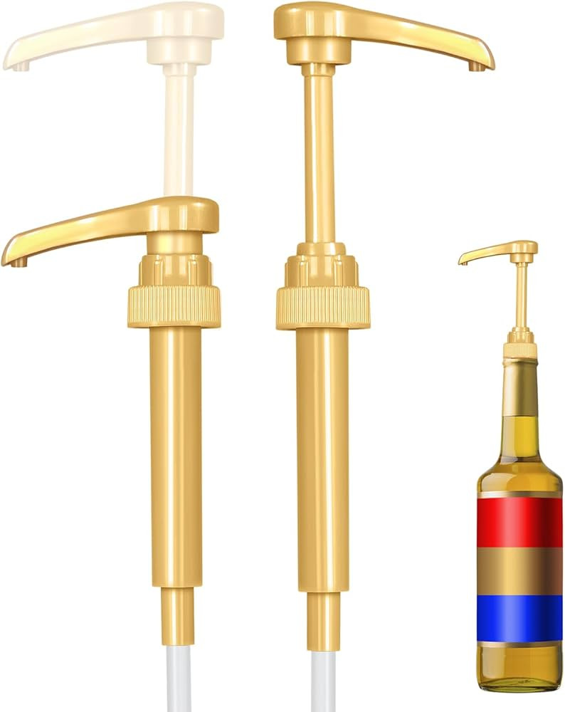 2 Pack Fresh Finest Coffee Syrup Pump Dispenser,Syrup Pump Is Compatible With Torani, Davinci, Jo... | Amazon (US)