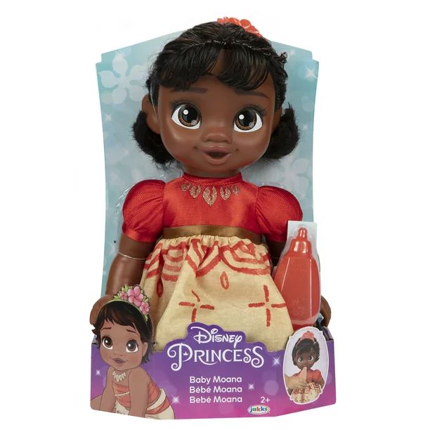 Disney Princess Deluxe Moana Baby Doll Includes Tiara and Bottle for Girls Ages 2+ - Walmart.com | Walmart (US)
