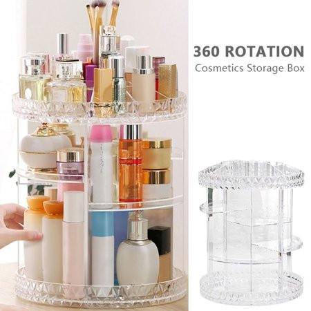 Willstar Multi-Function Makeup Organizer 360-Degree Rotating Adjustable Multi-Function Acrylic Cosme | Walmart (US)