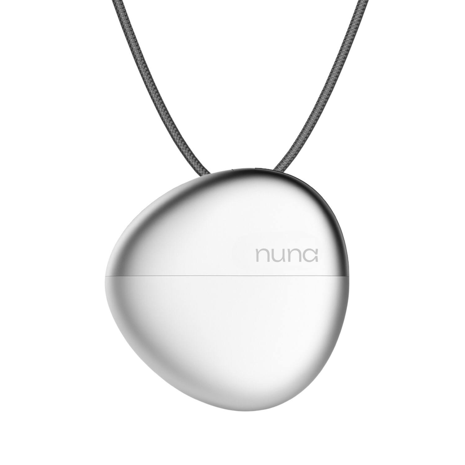 Nuna - Pendant Emotion Tracking Necklace with Mood Visualization, Auto-Journaling and Meditation Support - Silver - (2025) | Best Buy U.S.