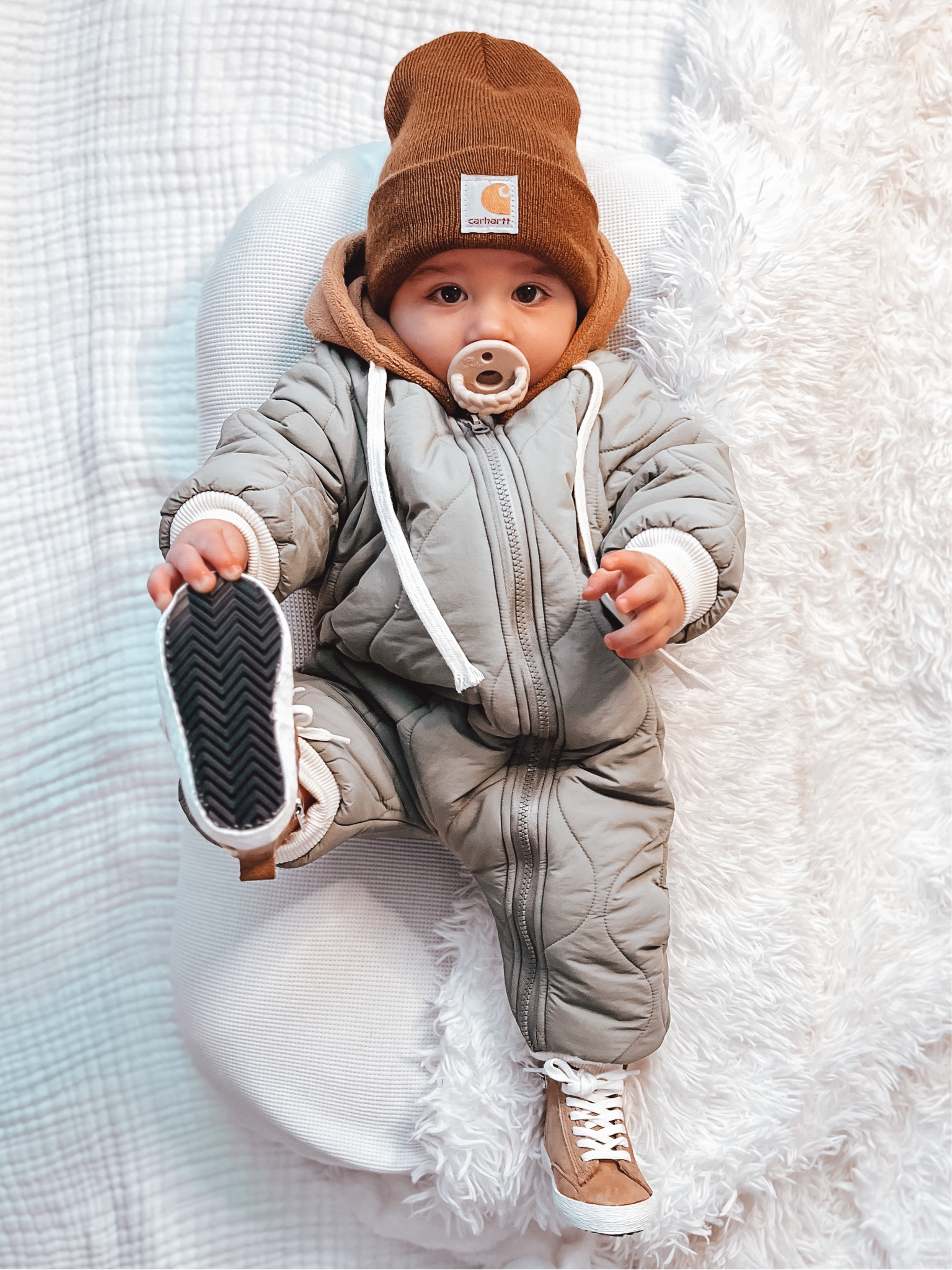 Follow us on Instagram for more outfit inspo @tayyy813

Age in Photo: 8M
Jumper Size: 12-18M

baby boy outfit, cute baby clothes, baby fashion, baby style, baby boy style, beanie, baby boy fashion, winter baby outfit, winter outfit, sweater weather, snow suit, jumper, eight months old