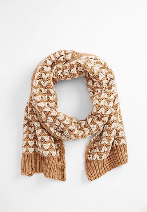 Hearts Oblong Scarf | Maurices