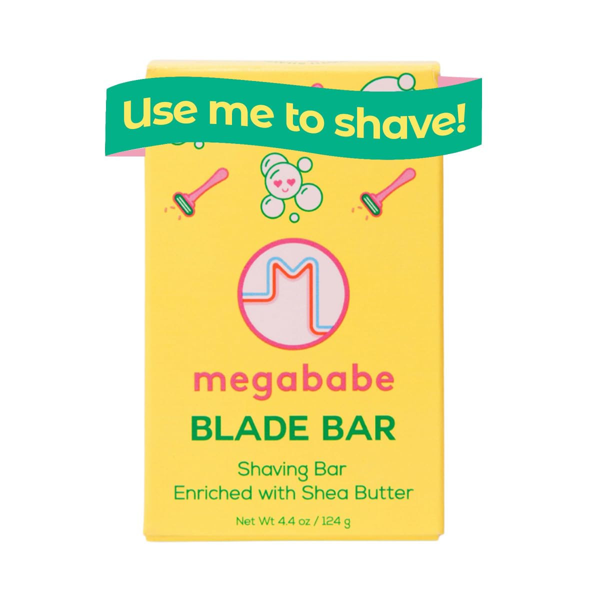 Megababe Blade Bar, Hydrating Shave Bar, Shaving Cream Replacement, 4.4 oz | Amazon (US)