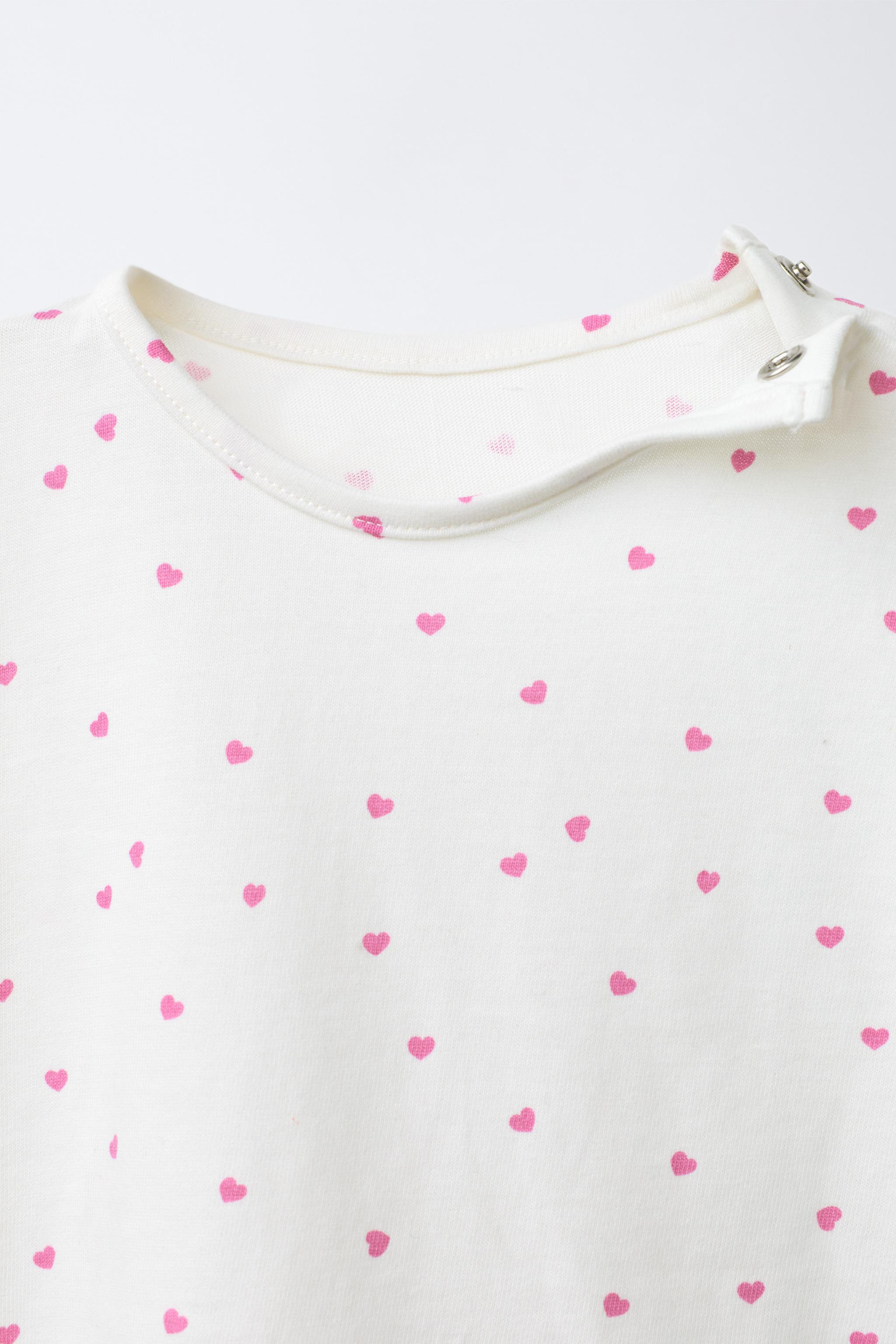HEART AND TEXT PRINTED T-SHIRT | Zara US