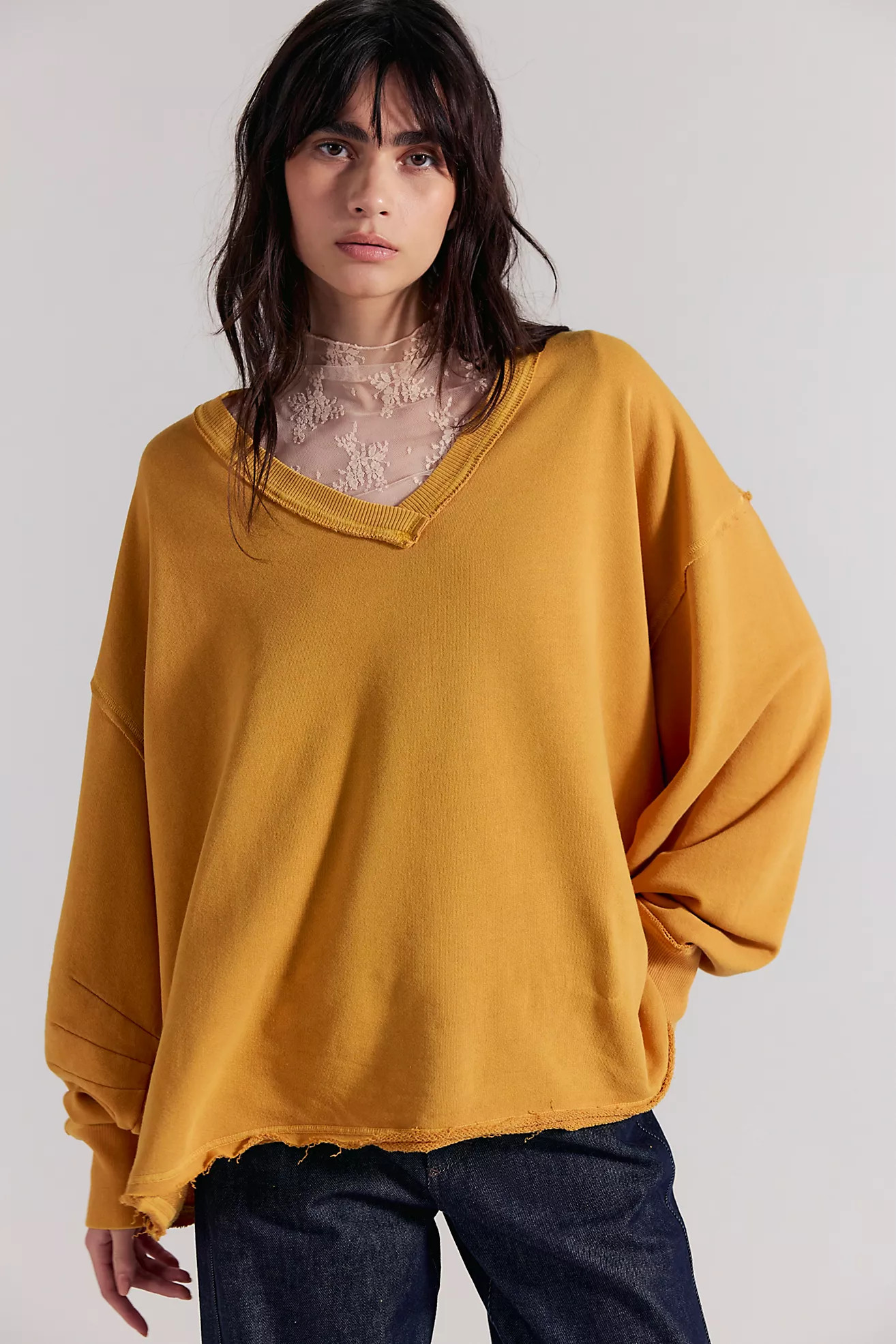 We The Free Venice V-Neck Sweatshirt | Free People (Global - UK&FR Excluded)