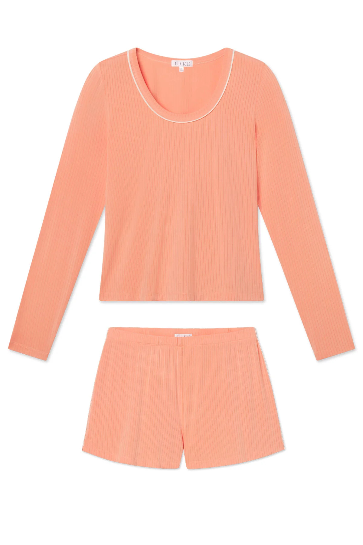 DreamModal™ Reverie Long-Short Set in Bellini | Lake Pajamas