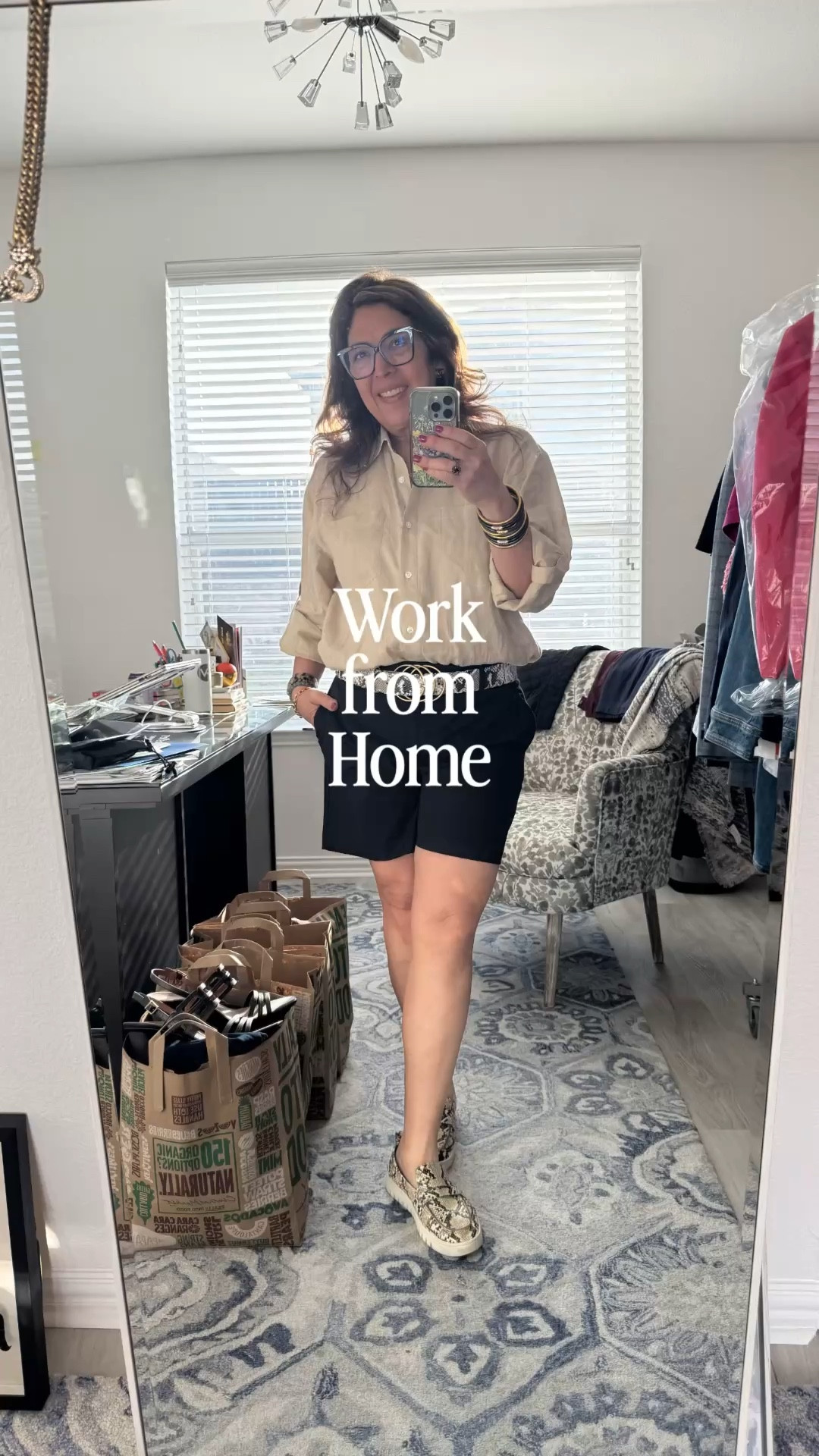 Working from home today but I still want to look and feel put together. When you have the right pieces in your closet it can be easy. 
Wearing vintage shorts from Ann Taylor size 14 and a vintage linen top from Veronica Beard  

#LTKgrwm #LTKmorningroutine #LTKootd