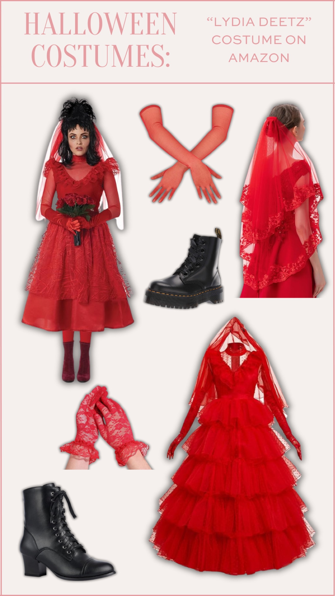 Halloween costume ideas for women: Lydia deetz bridal outfit from Beetlejuice!

Red bridal outfit, red bridal costume, bride from hell Halloween costume, Lydia deetz costume, Lydia deetz bride Halloween costume, amazon costume ideas, amazon Halloween costumes, cute Halloween costumes, Halloween costume inspo, Halloween costume ideas, couple costumes inspo, couple costume ideas, red bride Halloween costume

#LTKParties #LTKHalloween #LTKSeasonal