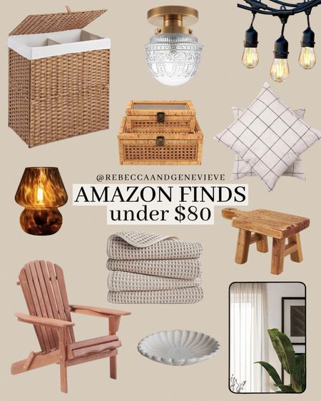 Amazon finds under $80 (most of them are under $50 😉)
-
Table lamp. Laundry hamper. Mount flush light. Outdoor strong lights. Wall mirror. Bedroom mirror. Rattan box. Patio chair. Adirondack chair. Vase. Home decor. Throw pillow

#LTKhome #LTKunder50 #LTKFind