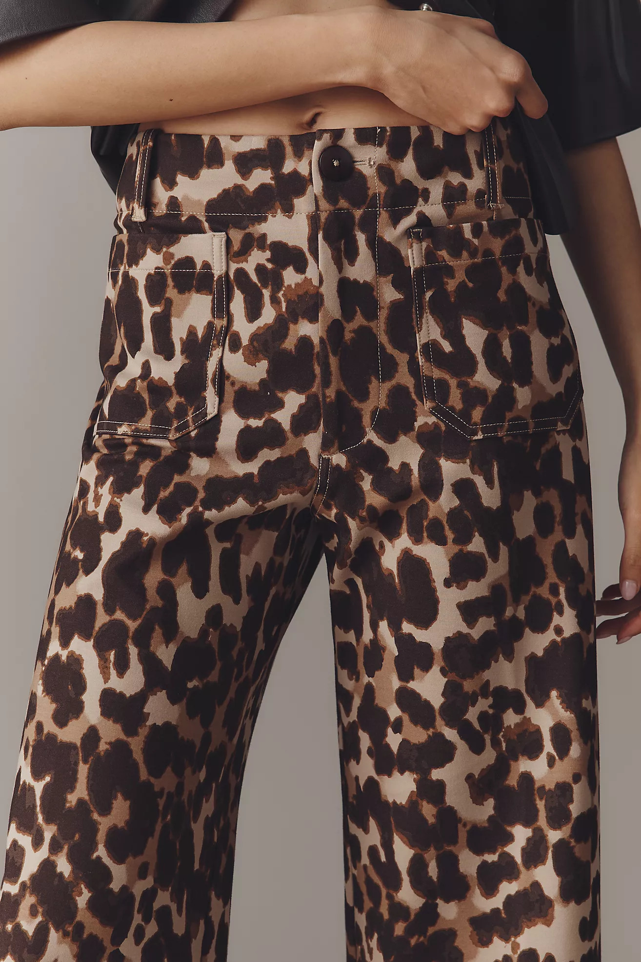 The Colette Ponte Crop Wide-Leg Pants by Maeve | Anthropologie (US)