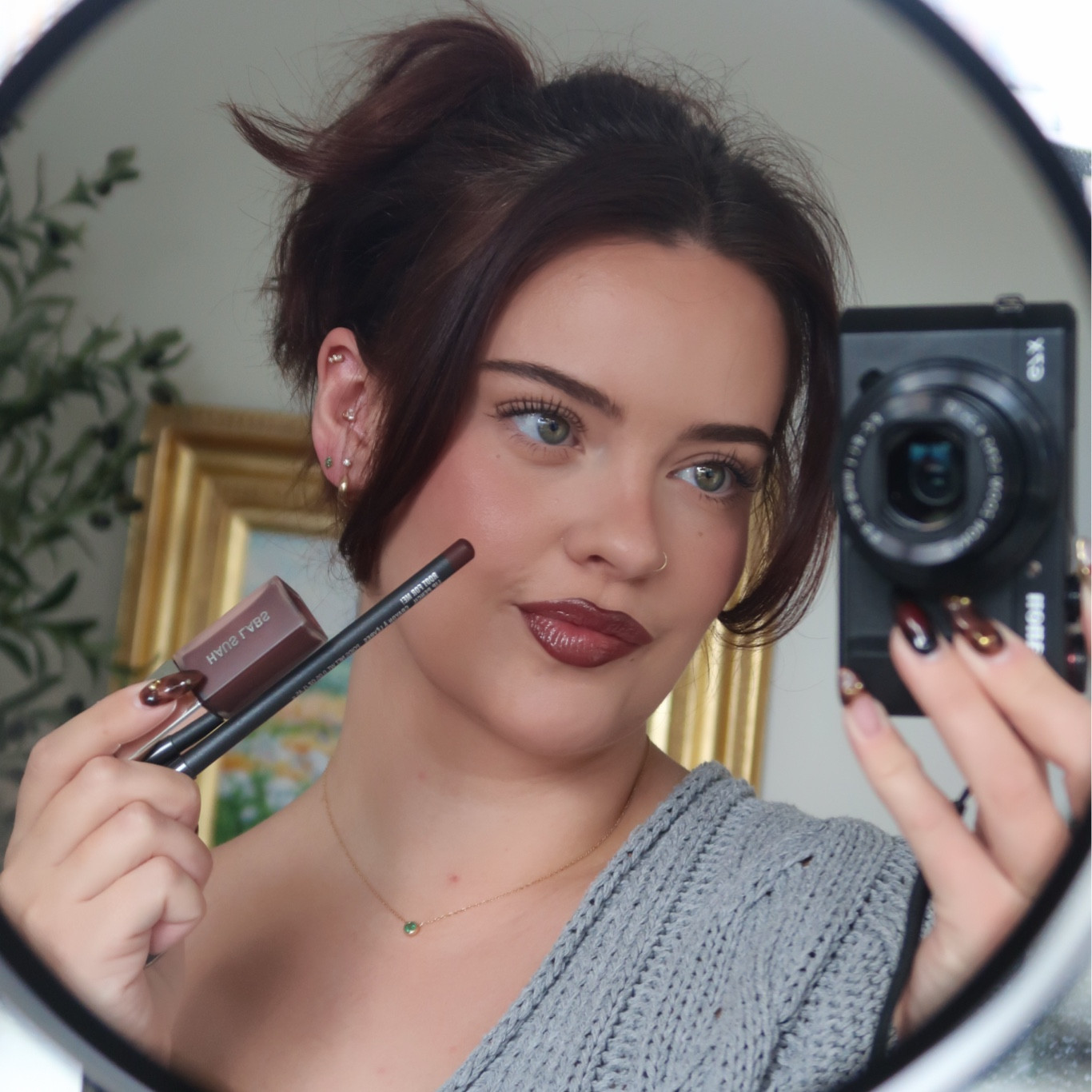 This lip combo 😮‍💨 mac root for me! & Haus labs fig 

#LTKsale #LTKcanada #LTKautumn