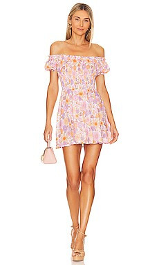 Tularosa Aurora Mini Dress in Lilac Retro Floral from Revolve.com | Revolve Clothing (Global)