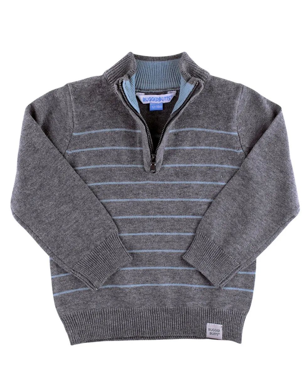 Quarter-Zip Sweater | RuffleButts / RuggedButts