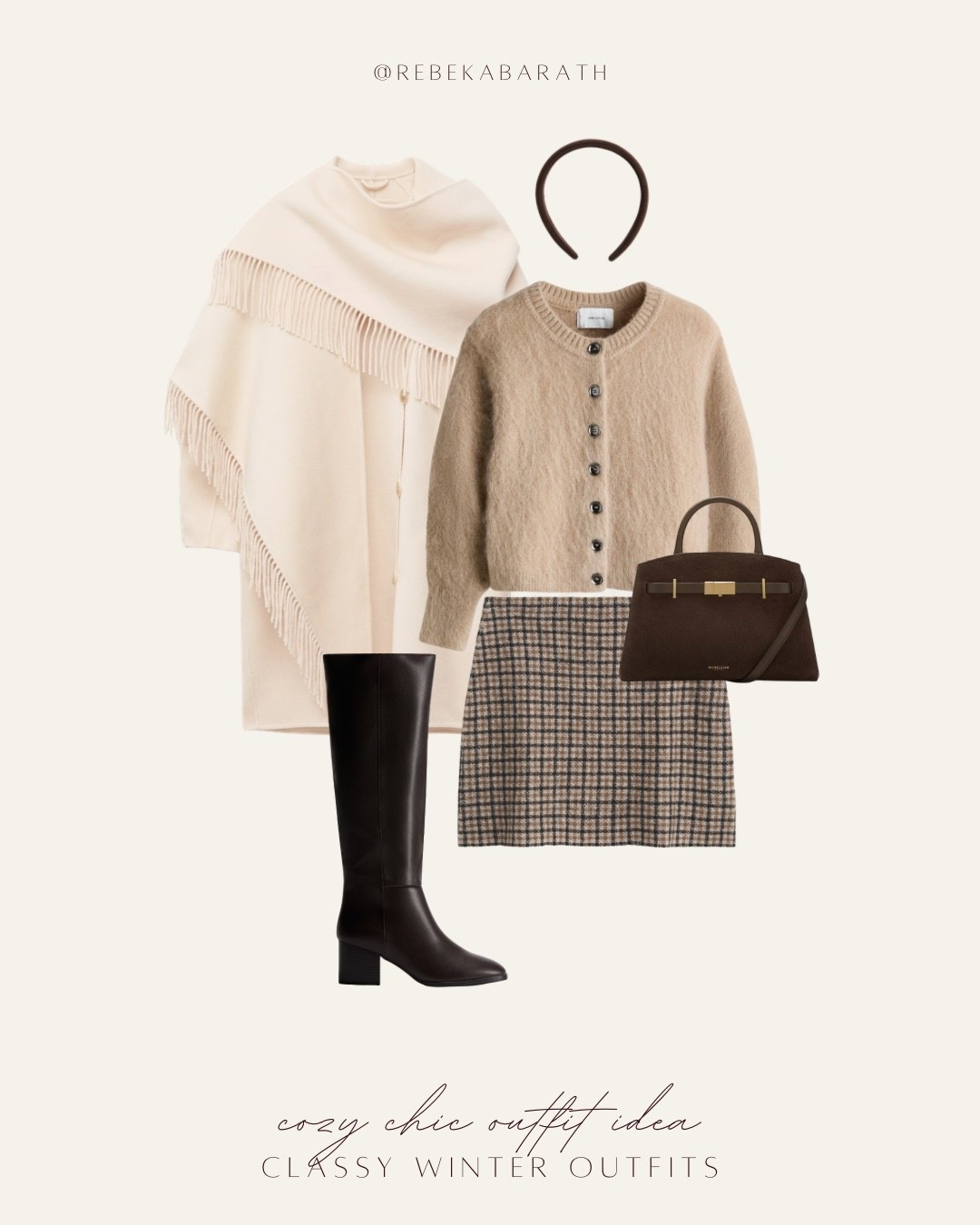 cozy chic outfit idea // classy winter outfits

preppy outfits | mohair cardigan | scarf coat outfit | neutral winter looks

#LTKFindsUnder100 #LTKootd