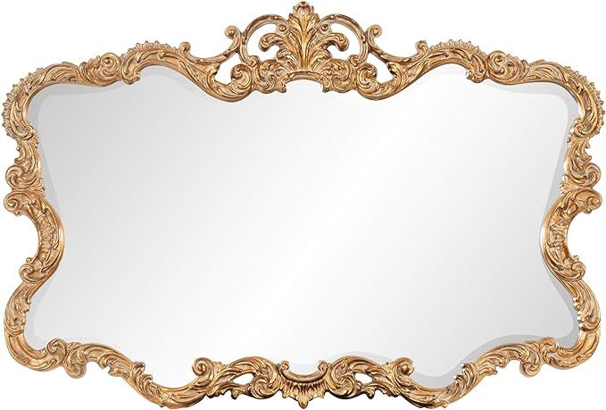 Howard Elliott Talida Mirror, Ornate Wall Focal Point, Resin Frame, Gold, 27 Inch x 38 Inch x 1 I... | Amazon (US)