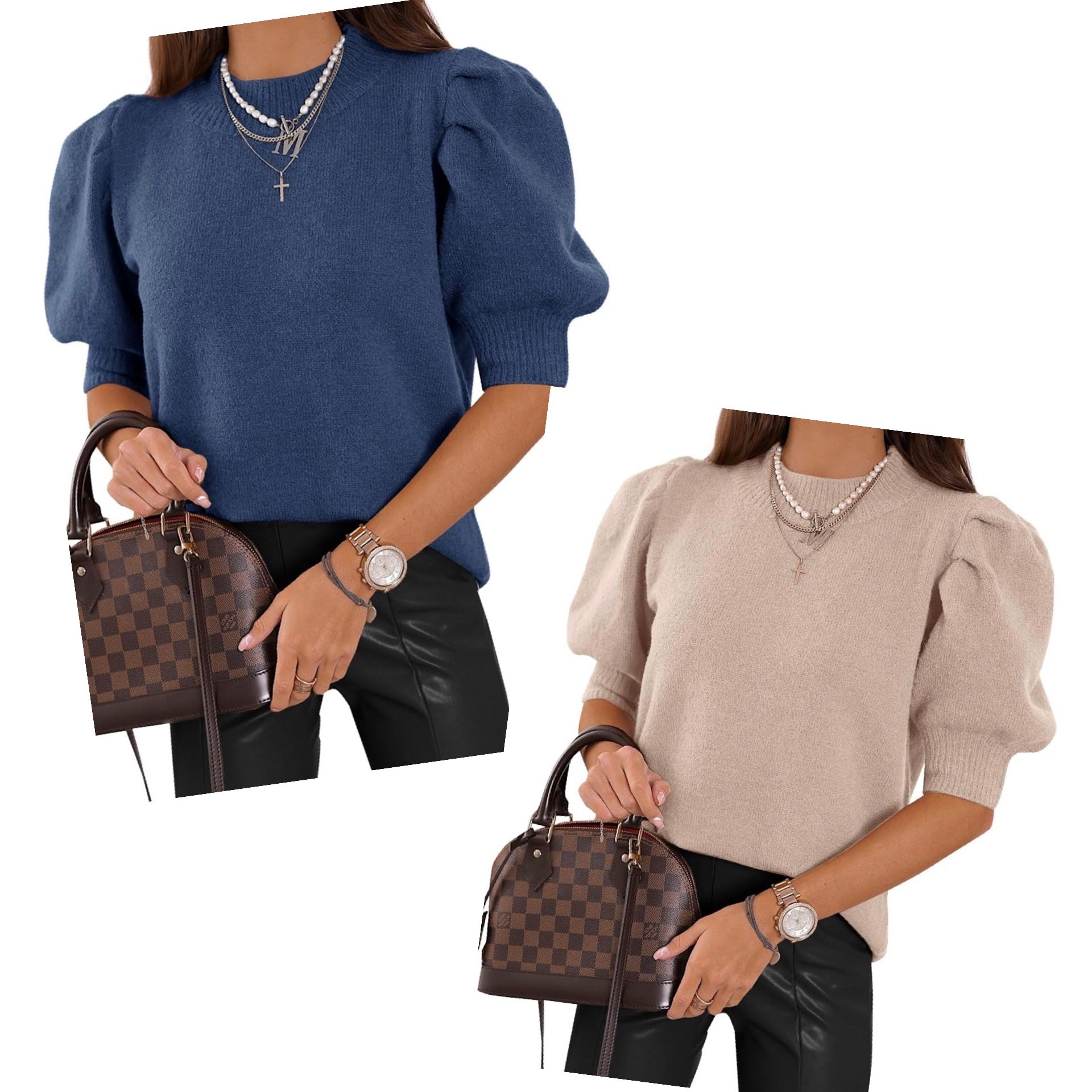 Sale alert! The cutest short puff sleeve sweater  

#LTKFindsUnder50 #LTKOver40 #LTKSaleAlert