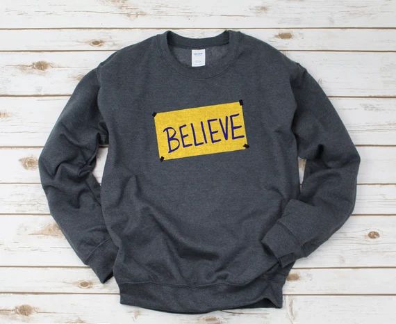 Believe  Crewneck  Sweatshirt  Sweater  Football  | Etsy | Etsy (US)