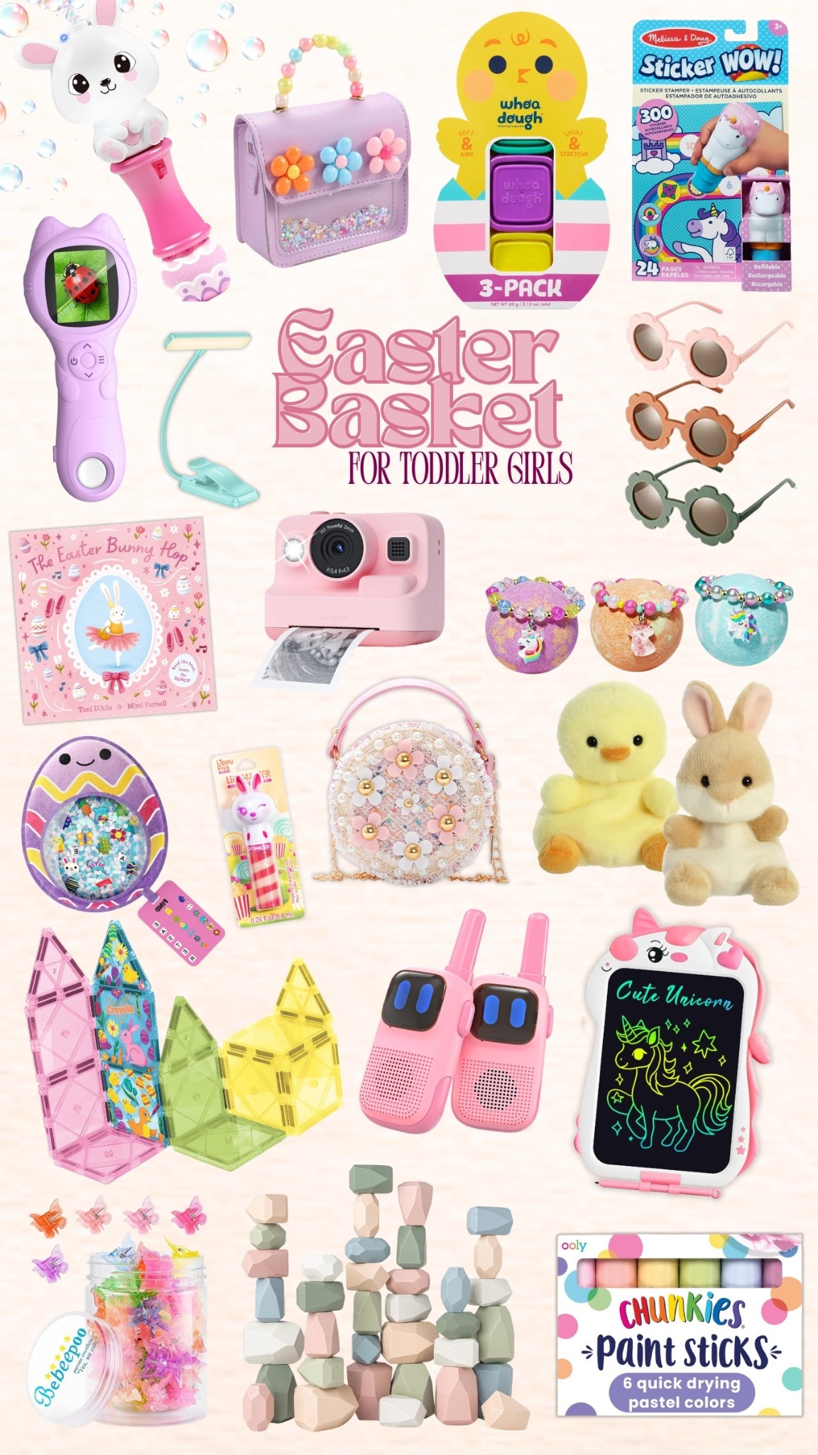Easter basket ideas for girls. Easter basket fillers for toddler girl. Gifts for 3, 4, 5, 6, 7 year old. Non candy Easter basket stuffers for little girls. 

#LTKKids #LTKSeasonal #LTKSaleAlert