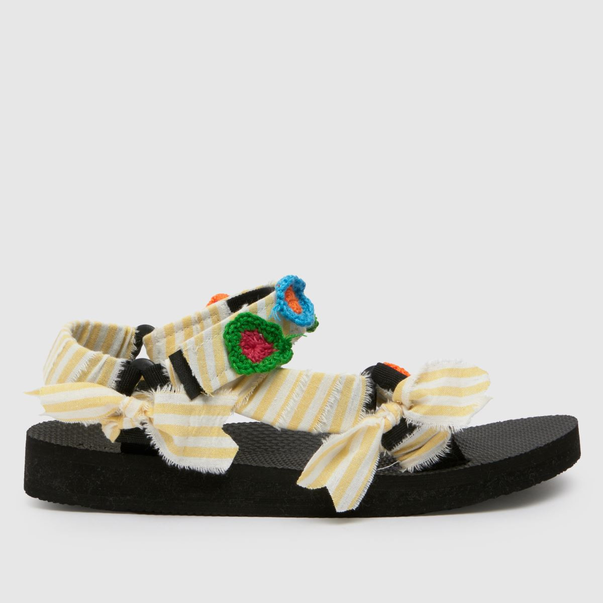 Womens Yellow ARIZONA LOVE Trekky Stripe Flowers Sandals | schuh | Schuh