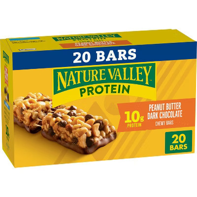 Nature Valley Chewy Snack Bars Peanut Butter Dark Chocolate - 28.4oz/20ct | Target